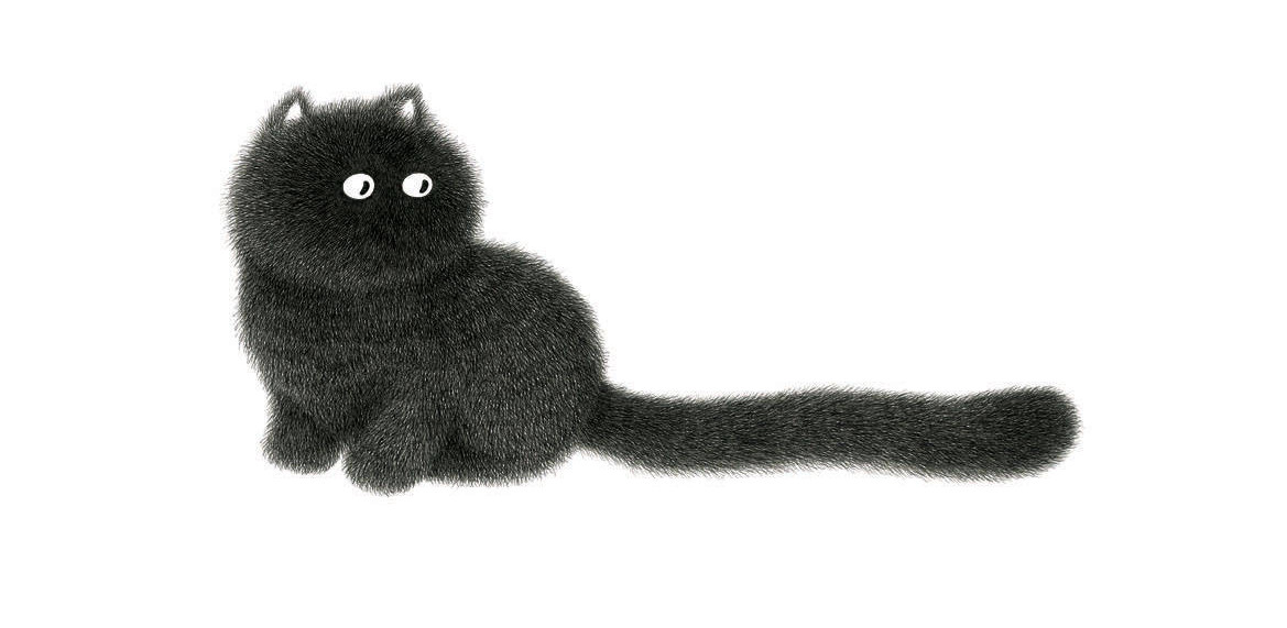 黑猫插画